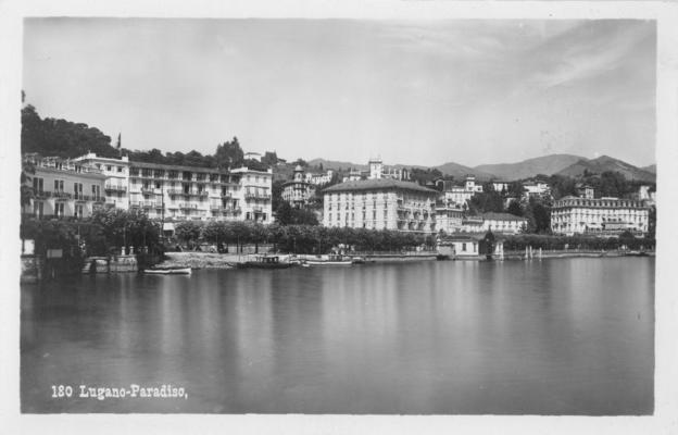 Postcard; Town isolated by water #2