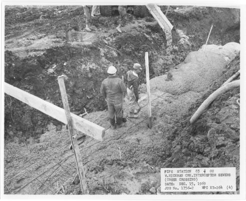 West Hickman Creek Interceptor Sewers; Construction; Pipe station 83 | 00