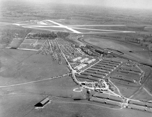 Horses; Thoroughbred Racing; Keeneland; Aerial Views; Keeneland Thoroughbred Racing, aerial view #5