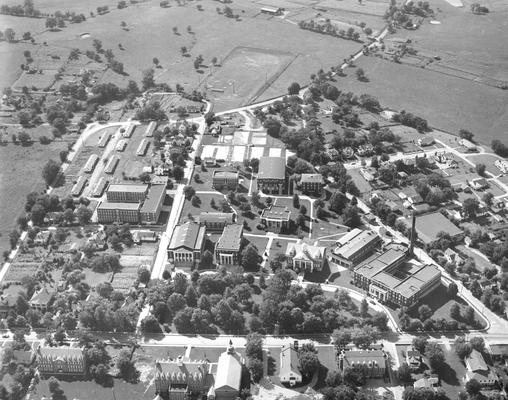 Wilmore; Asbury College; Aerial view of the Asbury campus #2