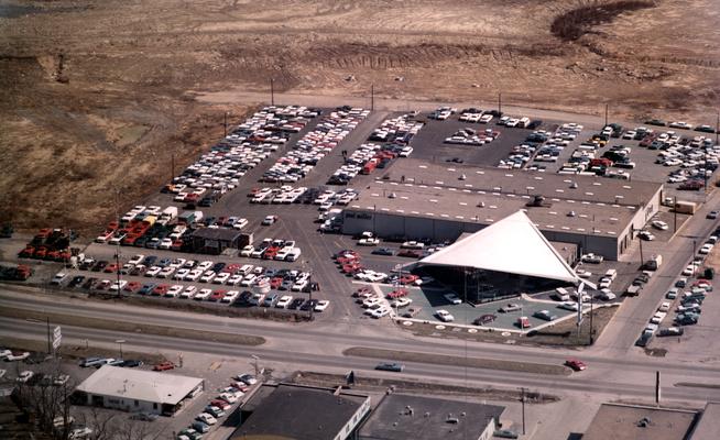 Paul Miller Ford; Aerial view of the lot