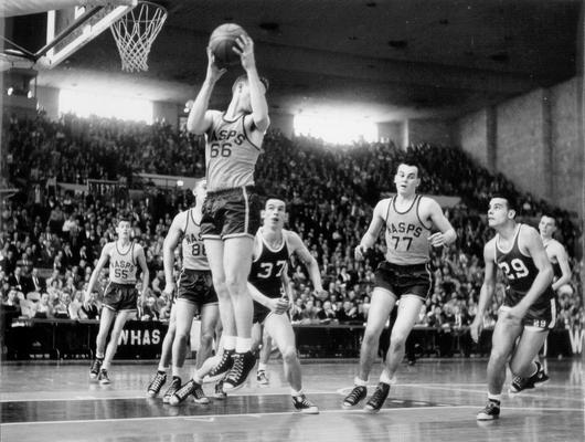 Basketball; Kentucky High School; Wasps' #66 looks to pass