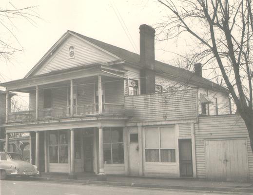 Buildings; Unidentified; Two story house with storefront