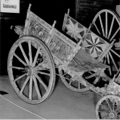 Cars and Other Vehicles; A very ornate antique wagon