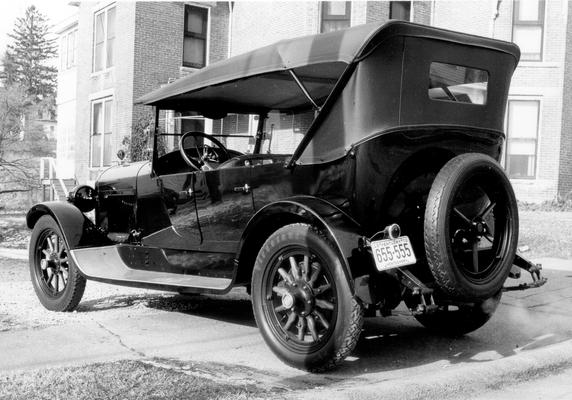 Cars and Other Vehicles; Old-fashioned car with Firestone tires