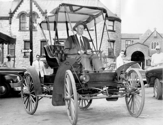 Cars and Other Vehicles; A very early auto with chain drive