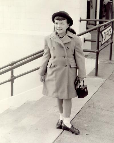 Children; Young girl in overcoat