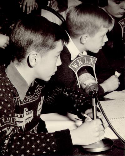 Children; Teenager on WKLX microphone