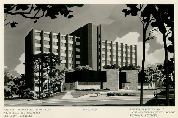 Eastern Kentucky Univ.; Women's Dormitory; Women's dormitory #5 (front view)