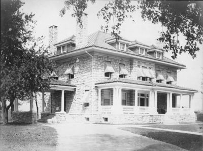 Berryman House; a front view. Silver Print