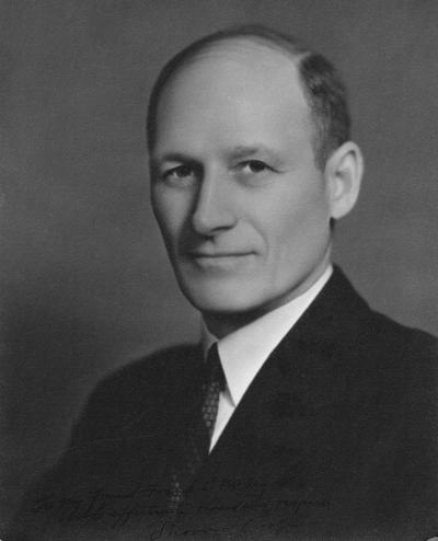 Cooper, Thomas Poe, born 1881, died 1958, Dean, College of Agriculture, Director, Agricultural Experiment Station and Cooperative Extension Service, 1918 - 1951, Acting University of Kentucky President 1940 - 1941