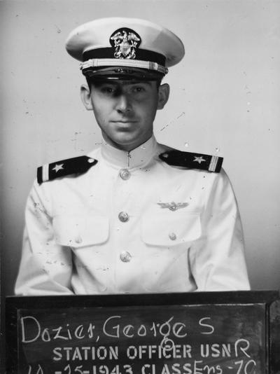 Dozier, George S., Professor, Clinical Medicine, pictured here as Station Officer with United States Navy, 1943
