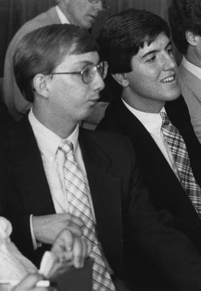Freudenberg, Tim, Alumnus, 1980 - 1984, Student Government Association President, Member of Board of Trustees, birth 1962, death 1991, pictured at left