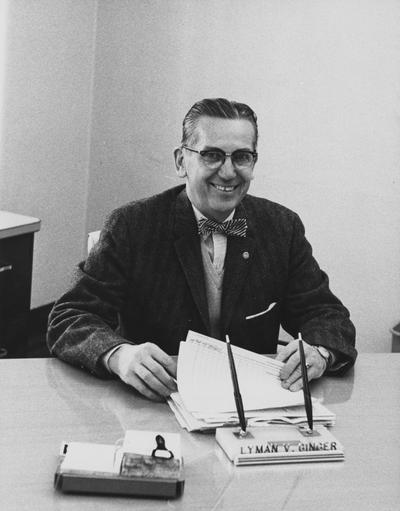 Ginger, Lyman Vernon, Dean, College of Education, 1956 - 1967, Superintendent of Instruction for Kentucky, President of Kentucky Education Association, President and Treasurer of National Education Association, Alumnus, Master of Arts, 1942, Ed.D., 1950