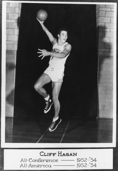 Hagan, Clifford, All Conference and All American Basketball player 1952-1954
