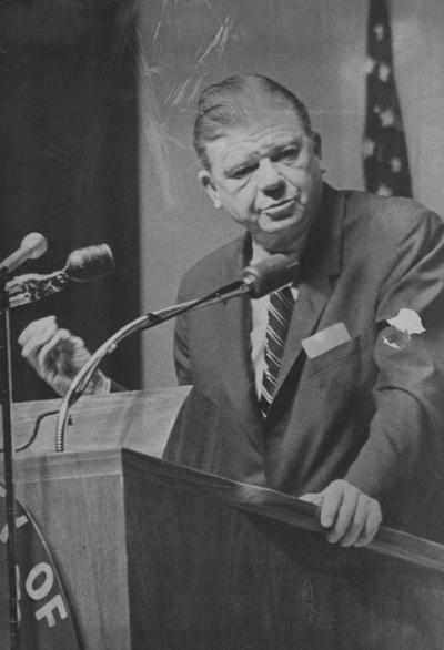 Morton, Thruston B., Morton, Yale graduate; served as the Kentucky representative in the U.S. House of Representatives, 1947-1953. He was Assistant Secretary of State for Congressional Relations, 1953-1956; served in the U.S. Senate, 1957 - 1969, Photographer: News Bureau of the University of Kentucky