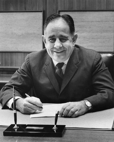 Oswald, John W., President at the University of Kentucky 1963-1968, Lexington Herald Leader Staff Photograph
