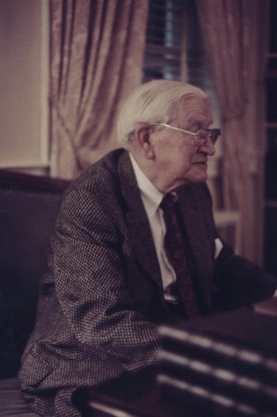 Peal, Hugh, In 1981, W. Hugh Peal, Class of 1922 and one of the University of Kentucky's first Rhodes scholars, donated his collecion of rare books and manuscripts to the University of Kentucky Library - Special Collection