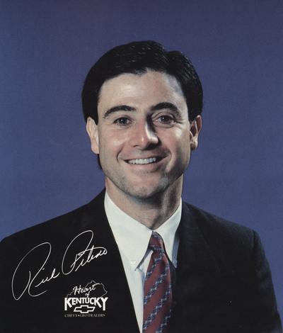 Pitino, Rick, Head basketball coach for the University of Kentucky basketball team, received 11/27/1990