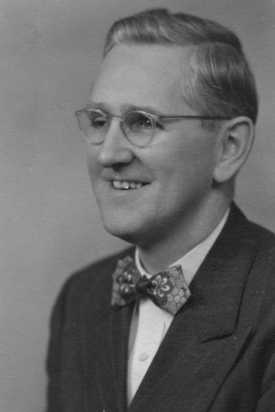 Romanowitz, Harry Alex, Professor and Head of Electrical Engineering, photograph by Lafayette Studio, from Public Relations Department