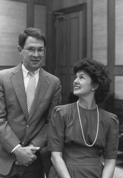 Roselle, Louise, President Roselle's Spouse 1987-1989, pictured with President Roselle