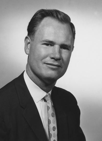 Seay, Wiliam Albert, Dean of College of Agriculture, Professor of Agronomy and Home Economics, Acting Director of Agriculture Experimation Station (1958-1962), photograph from Robert C. May