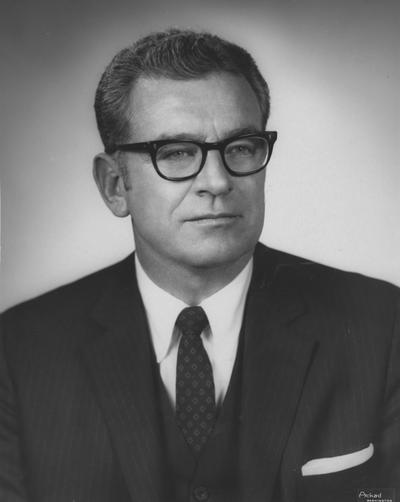 Singletary, Otis A., University of Kentucky President 1969-1987, from University of Texas Information Services, University of Kentucky Publications Bureau, Photographer: Ackad Washington