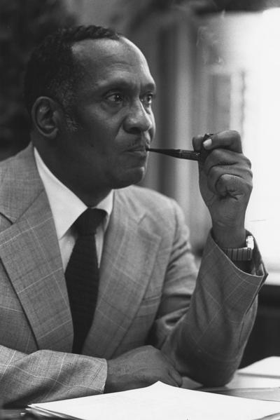 Smith, Dr. John T., one of the first African Americans to graduate from the University of Kentucky, also one of the first African Americans to earn a Doctrate at the University of Kentucky, he served as director at Jefferson Community College and was named the first Vice President of Minority Affairs