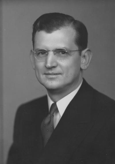 South, Dudley Eugene, Professor of Mathematics, Assistant Professor of Astronomy, photograph by Lafayette Studio