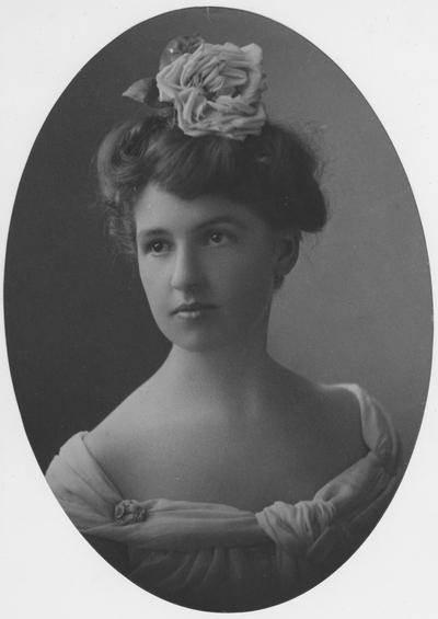 Stout, Florence, Physical Director of Women, Professor and Dean of Women, Professor of Physical Education, pictured in her younger years