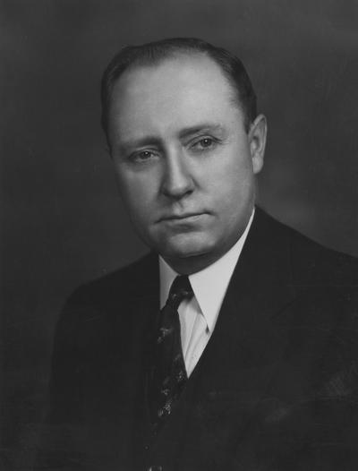 Trimble, Ernest G., Professor of Political Science, photograph by Adam Pepiot Studio, from Public Relations Department