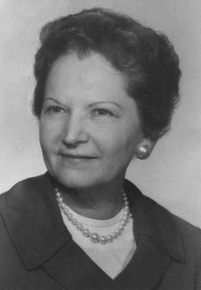 Warren, Lucille E., Home Economics Extension Agent, Food Specialist for Bullit, Shepardsville, Hopkins, and Clark Counties 1947-1968