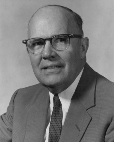 Weaver, Ralph H., developed methods for speedier identification of bacteria, he was named as the distinguished professsor of the year in 1957 in the College of Arts and Sciences, picture in Kernel Daily, from Public Relations Department