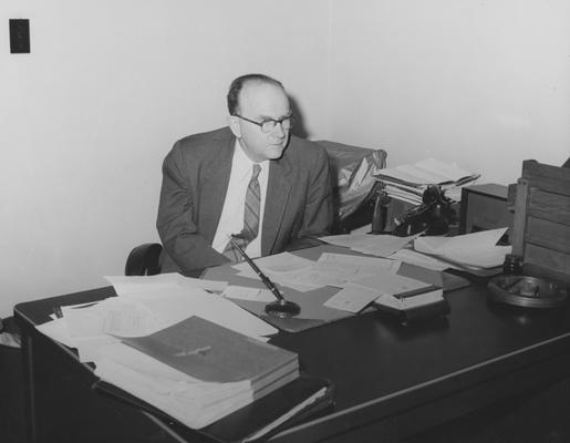 White, Martin, Dean of College of Arts and Sciences, pictured in 1957 Kentuckian