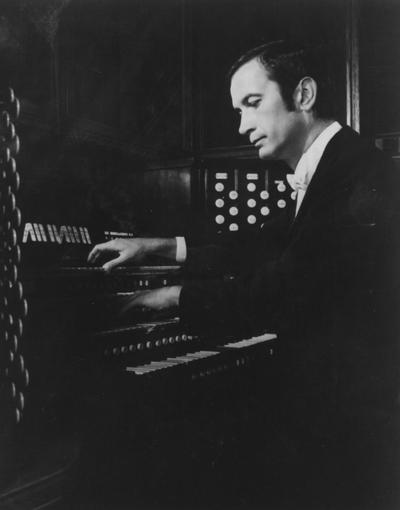Hancock, Gerre, Organist and Chairmaster of Christ Church in Cincinnati, Ohio and Artist Faculty of the College Conservatory of Music, Univeristy of Cincinnati, also next appointment organist and master of the choristers at the Saint Thomas Church, 5th Avenue, New York, New York