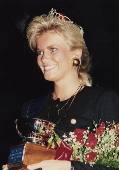 Watt, Kristin Catherine (K.C.), 1989 Homecoming Queen crowned at a football game at Commonwealth Stadium, married name Ms. Scott Crosbie
