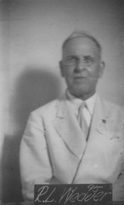 Weaver, Rufus Lee, Class of 1895, attended reunion in 1940
