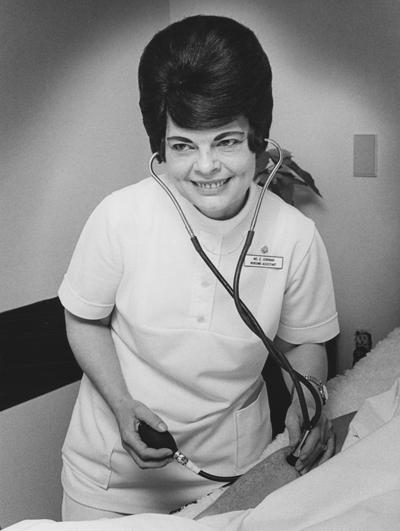 Corman, Edna, nursing assistant at the Medical Center