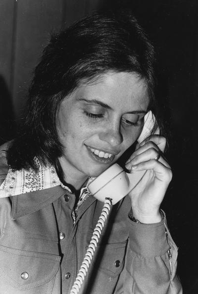Unidentified woman on a phone, appeared in the 1979 