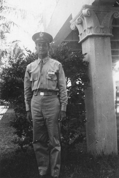 Clay, Maurice Alton, Professor, Physical Education, Coordinator, Undergraduate Professional Physical Education, 1940? - 1976, Alumnus, Ph. D., 1955, Executive Director of Omicron Delta Kappa national college leadership honor society, Former president of the UK Faculty Club, Board of Spindletop Hall, pictured in military uniform