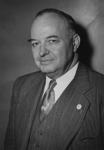 Clements, Earle Chester, Alumnus, A.B., 1917, Governor of Kentucky and Board of Trustees member, 1947 - 1950, State Senator, 1941 - 1944, United States Congressman, 1944 - 1947, United States Senator, 1950 - 1957, Birth, 1896, Death, 1985