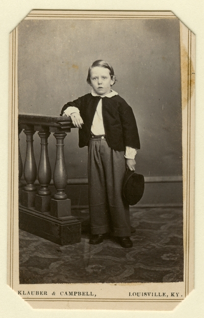Unidentified boy (Photographer: Klauber & Campbell, Louisville, KY)