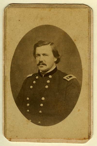 Major-General Alexander McDowell McCook (1831-1903), U.S.A.; led the First Corp of the Army of the Ohio in the Battle of Perryville, blamed for the Union defeat at the Battle of Chickamauga (Photographer: Webster & Bro., Louisville, KY)