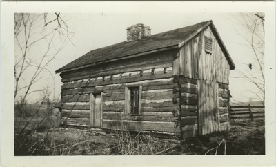 One story slave cabin; same cabin pictured in item 11