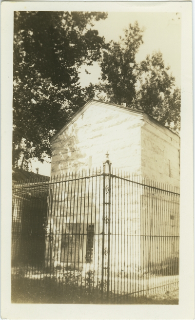 Unidentified brick building; same building pictured in item 34