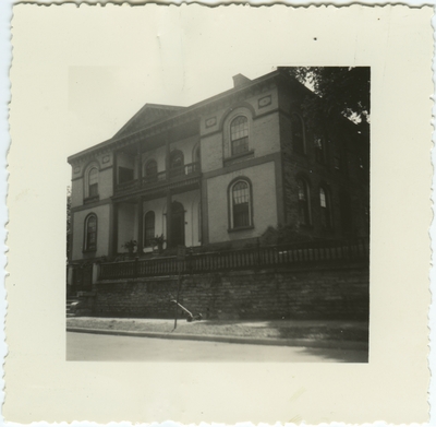 The Rothier House in Covington, Kentucky used as a way station for the Underground Railroad; same house picture in item 39