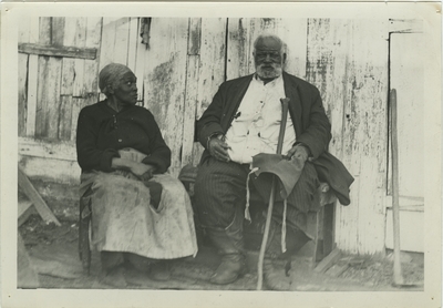 Unidentified African American couple form Mercer County, Kentucky; used as illustration facing page 51 in Coleman's 