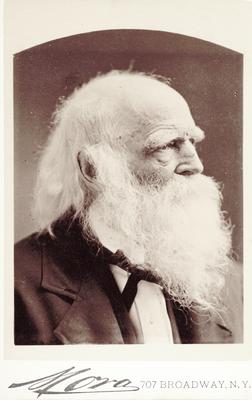 Portrait of William Cullen Bryant, with dates on verso: 