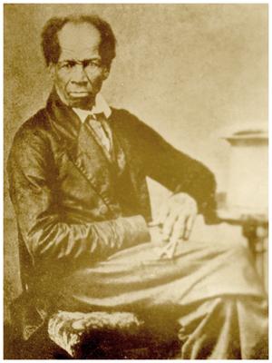 Portrait of Absalom Driver. Driver was a free African-American Head of Family from Franklin County, Kentucky