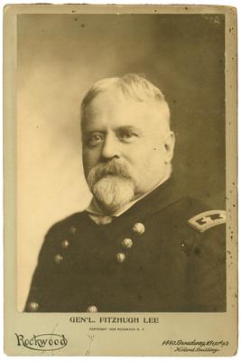 Major General Fitzhugh Lee (1835-1905) C.S.A.; later elected Governor of Virginia, Robert E. Lee's nephew, Fitzhugh Lee's greatest Civil War achievement was in the Battle of Chancellorsville where he led the only full brigade of Confederate cavalry, and guarded the Confederate's flanking march around Union General Hooker's exposed right wing. Former Confederate Major-General Fitzhugh Lee was also the consul-general of the United States to Havana, Cuba at the outbreak of the Spanish-American War. During the war he commanded the VII Army Corps